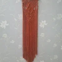 دیوارکوب آجری مکرومه