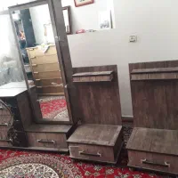 سرویس خواب دونفره‌ باتشک|تخت و سرویس خواب|بروجرد, |دیوار