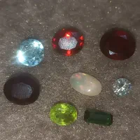 نگین انگشتری اوپال یاقوت گارنت الماس روسی زمرد