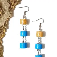 انگشتر وگوشواره چوبی دست ساز|زیورآلات و اکسسوری|شاهین‌شهر, طالقانی|دیوار