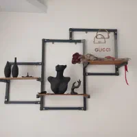 شلف دواری‌ چوبی