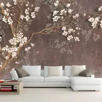 طرح مخملی ساده کاغذ دیواری