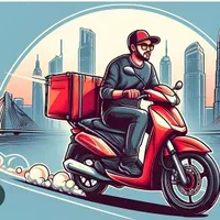 پیک موتوری ،غذا اماده،۴ ساعت کار