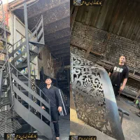 پله گرد پله پیچ مارپیچ دوبلکسی اسپیرال صاف
