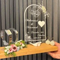 استند اثر انگشت عروس و داماد یادبود عقد و نامزدی