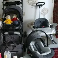 ست کالسکه کرییر و رورئک رنگ طوسی|کالسکه و لوازم جانبی|تبریز, |دیوار