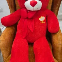 عروسک خرس قرمز کف پا love