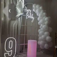 ریسه مینیمال بادکنک سفید