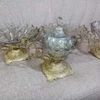 کریستال با برنز ست 4کاره