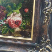 تابلو فرش دستبافت گل ابریشم امضا نشان اصلی|تابلو فرش|تهران, پرستار|دیوار