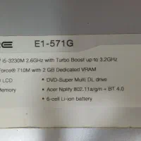 فروش یک عدد لبتاپ acer در حد نو و بسیار تمیز|رایانه همراه|گناباد, |دیوار