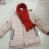 کاپشن دخترانه به همراه شال گردن|کفش و لباس بچه|بروجرد, |دیوار