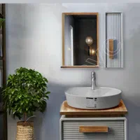 نمایشگاه عرضه مستقیم فرنگی شیرالات +روشویی کابینتی|لوازم سرویس بهداشتی|اصفهان, مرداویج|دیوار