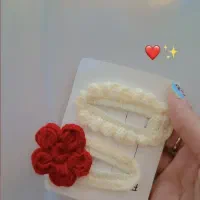 گیره سردخترانه بافته شده باعشق