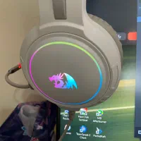 هدفون گیمینگ Redragon white سفید کاملا نو|قطعات و لوازم جانبی رایانه|کرج, کمال‌شهر|دیوار