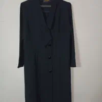 مانتو همه کاره کرپ مشکی