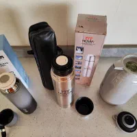 فلاسک فلاکس یک لیتری استیل و شیشه ای نو هدیه کادو|کوهنوردی و کمپینگ|تهران, پاسداران|دیوار