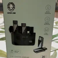 میکروفن نمایشگر دیجیتال 2 در 1 لایتنینگ گرین لاین