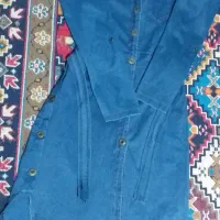 مانتو آبی طرح لی فروش فوری