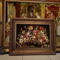 تابلو فرش گلدان مسی|تابلو فرش|تهران, علم و صنعت|دیوار