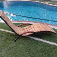 تخت کنار استخری چوبی باغ باغی استخر چوب روس روسی|تخت و سرویس خواب|دزفول, |دیوار