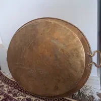 سینی بیضی برنجی سنگین|کلکسیون اشیاء عتیقه|تهران, اتابک|دیوار