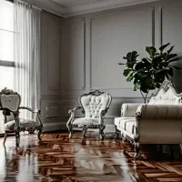 مبل کلاسیک مدل نگار هفت نفره چوب گردو