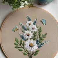 گلدوزی روی لباس مانتو عبا