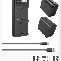 کیت شارژر و دو باتری NP-F970 اسمال‌ریگ