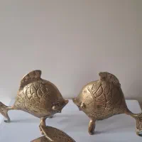 سه عددمجسمه برنزسنگین وزن