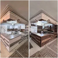 نصب تخصصی الکور برچسب کابینت شیشه مات کن خودچسب|خدمات پیشه و مهارت|اصفهان, تخت فولاد|دیوار