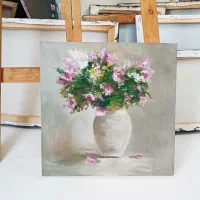 طرح رنگ روغن ( گلدان )