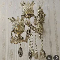 دیوارکوب برنزی و لوستر برنزی|لوستر و چراغ آویز|پاکدشت, خاتون آباد|دیوار