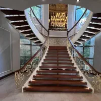 جوشکاری پله گرد ودرب و پنجره آهنی ودربهای  بالارون