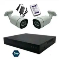 پک کامل ۲ عددی دوربین مداربسته دید در شب رنگی