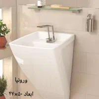 روشویی بدون پایه دیواری چینی کُرد|لوازم سرویس بهداشتی|یزد, |دیوار