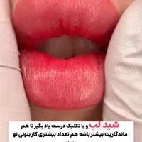 مدل آموزشی شیدینگ لب و ریموو تخصصی آرایش دائم