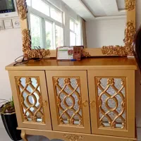 آینه کنسول طلایی