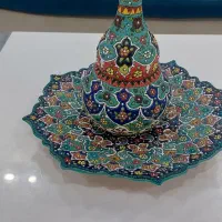 بشقاب و کوزه میناکاری|صنایع دستی و سایر لوازم تزئینی|تهران, قاسم‌آباد|دیوار