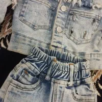 لباس بچگانه،کت وشلوار لی،کفش بچگانه