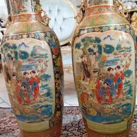 جفت گلدان بزرگ کنارسالنی ۹۰سانتی|صنایع دستی و سایر لوازم تزئینی|تهران, قلهک|دیوار