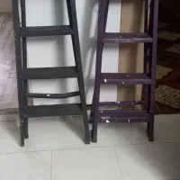 دوعددنردبان فلزی چهارپله