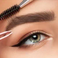 نیازمند مدل رنگ ساده و اصلاح ابرو شمع