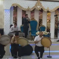 دف نواز ، دف زنی همراه با خواننده مداح مولودی خوان