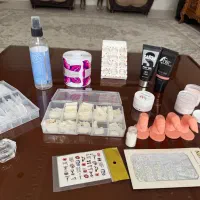 مجموعه لوازم کاشت و طراحی ناخن