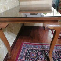 میز غذا خوری 4 نفر چوبی رنگ گردویی بدون صندلی|میز و صندلی غذاخوری|تهران, شهرک ولیعصر شمالی|دیوار