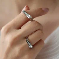 ست حلقه نقره (چک،حکمت کارت و تامین اجتماعی)|جواهرات|کرمانشاه, |دیوار