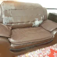 مبلمان ۷ نفره چرم سالم