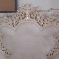 مبل سلطنتی ۹نفره فاخر وشکیل فوم سرد وچوب گردو|مبلمان خانگی و میز عسلی|قم, سید معصوم|دیوار
