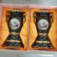 دو عدد(یک جفت)گلدان لیلی مجنون سرمه ای/ سرخکن مینی|صنایع دستی و سایر لوازم تزئینی|تبریز, |دیوار
